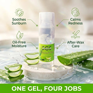 Aloe vera gel benefits – soothes sunburn, calms redness, oil-free moisture, after-wax care