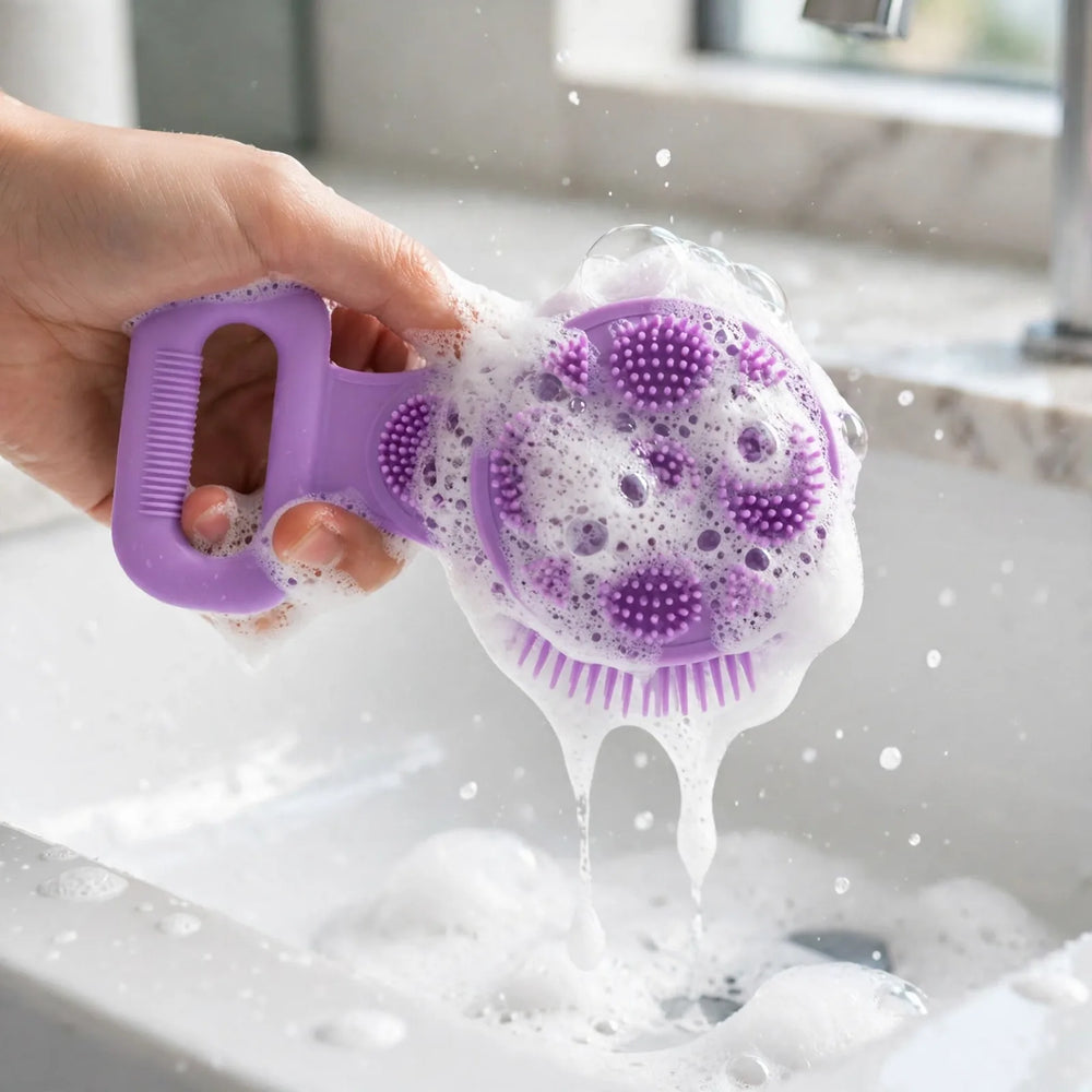 Silicone beats the soggy loofah