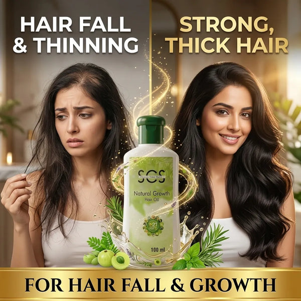 Hair oil for hair fall and thinning hair in Pakistan – SCS Natural Growth Hair Oil for strong thick hair