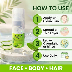 How to use aloe vera gel on face, body and hair – daily soothing care