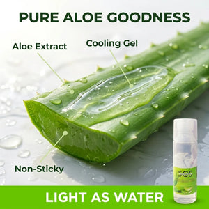 Pure aloe vera gel texture – light, non-sticky cooling gel