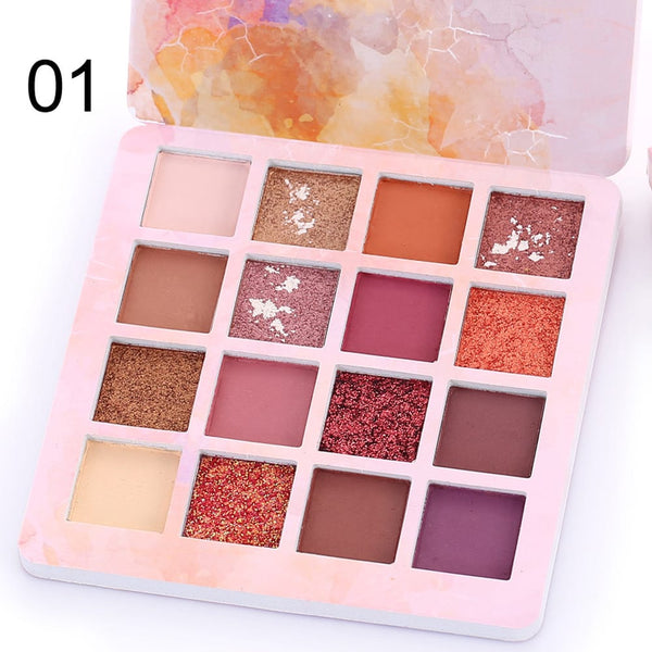 AuraGlow 16 Color Eyeshadow Makeup Palette — alternate product view