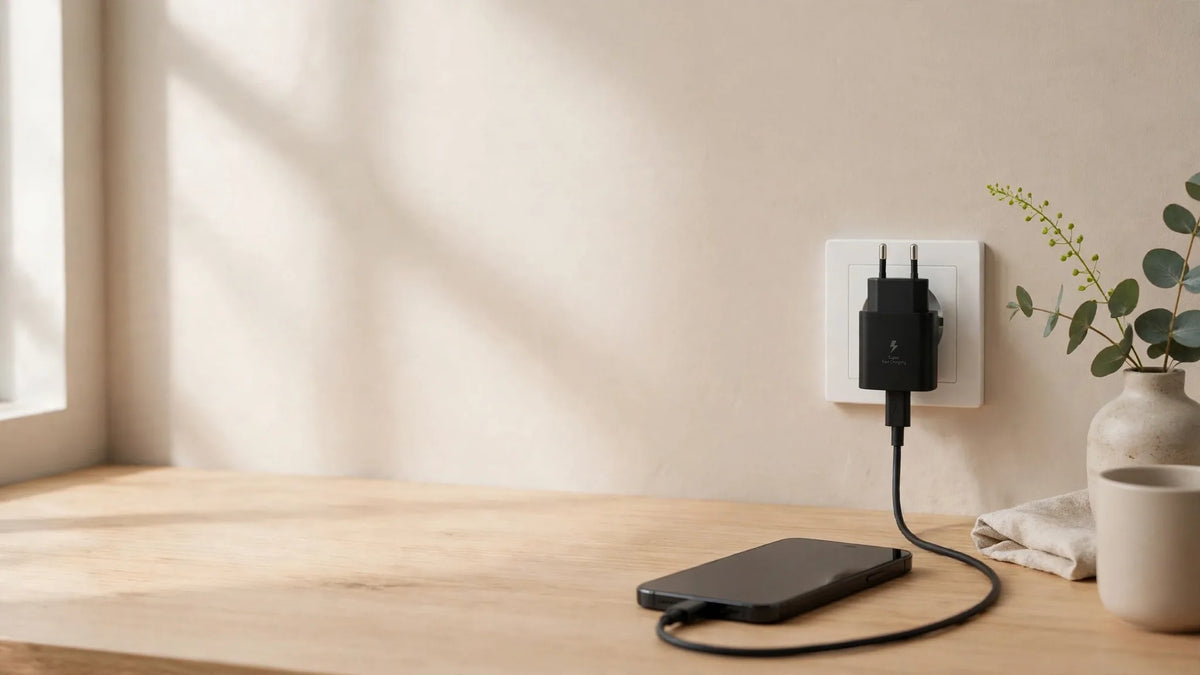 Your phone supports fast charging. Your old brick doesn't.