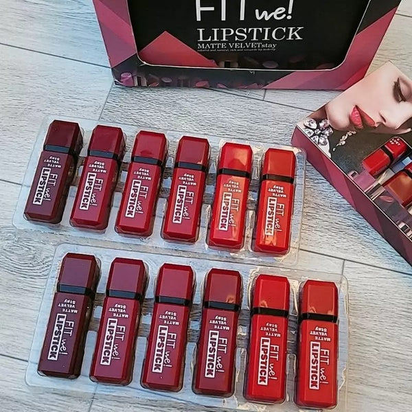 Crimson Vault 6 Pcs Matte Velvet Lipstick Set — alternate product view