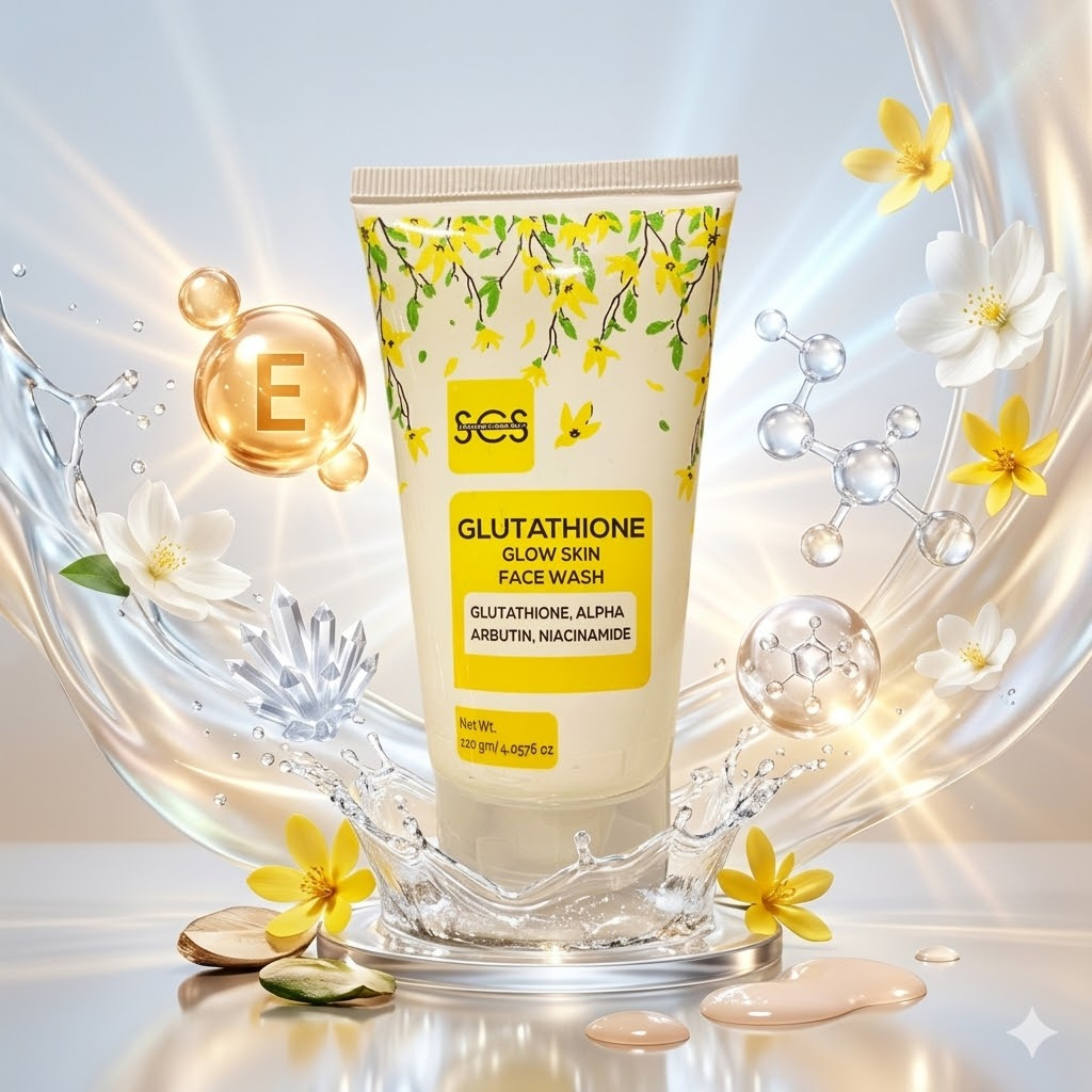 SCS Radiant Glow Skin Face Wash – Hydrating Vitamin C Complex for Dullness, Uneven Skin Tone, and Deep Pore Cleansing | TRYNDZI