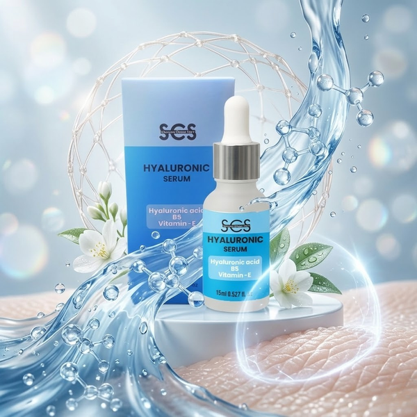 SCS Hyaluronic Acid Serum – Ultra-Hydrating Moisture Lock Treatment for Fine Lines, Skin Plumping, and Barrier Repair (30ml) | TRYNDZI