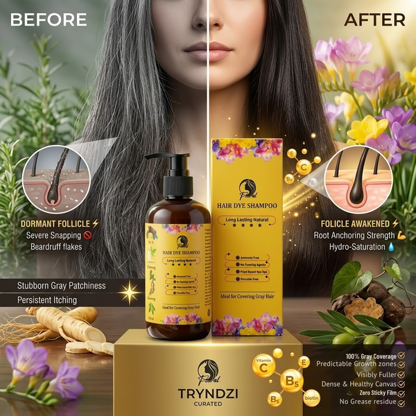Floral Natural Hair Dye Shampoo — alternate product view