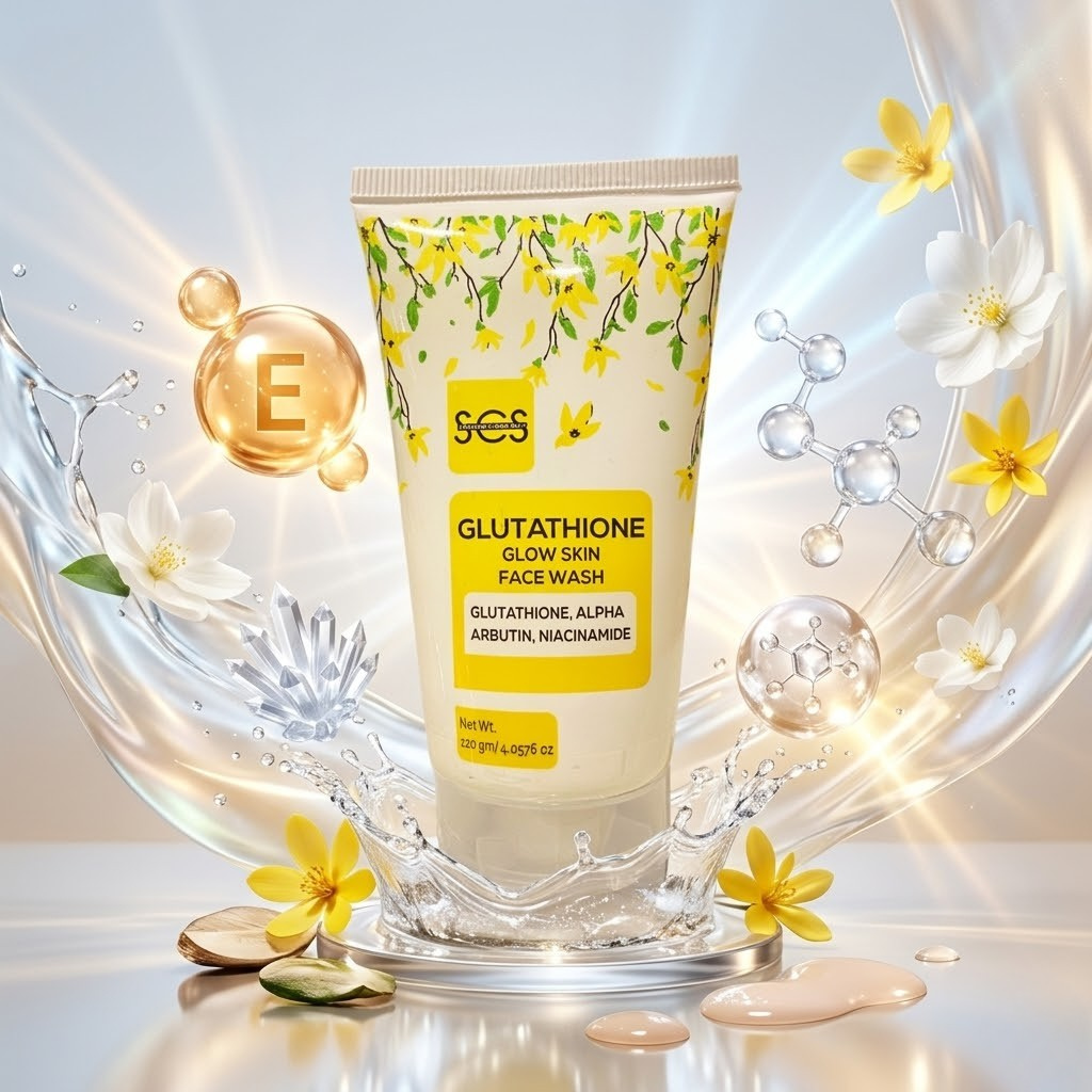 SCS Radiant Glow Skin Face Wash – Hydrating Vitamin C Complex for Dullness, Uneven Skin Tone, and Deep Pore Cleansing | TRYNDZI