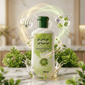 SCS Premium Natural Growth Hair Oil 100ml minimalist bottle showing 21 active herbs botanical complex.