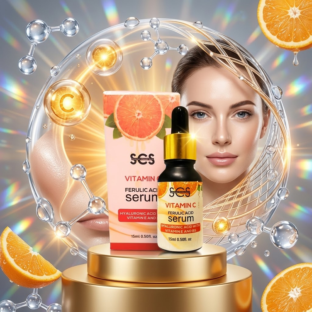 SCS Radiant Vitamin C Serum – Advanced 15% Clinical Ascorbic Acid Matrix for Hyperpigmentation, Dark Spots, and Collagen Anti-Aging | TRYNDZI