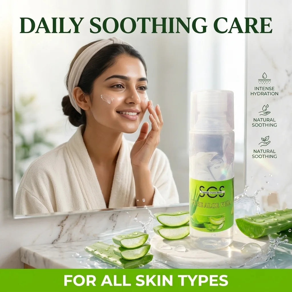 Aloe vera gel for face – daily soothing care for all skin types