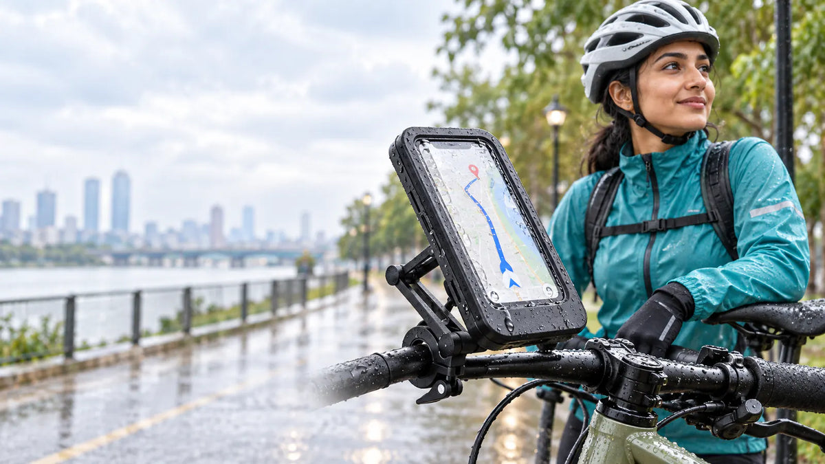 Keep navigation visible through light rain.