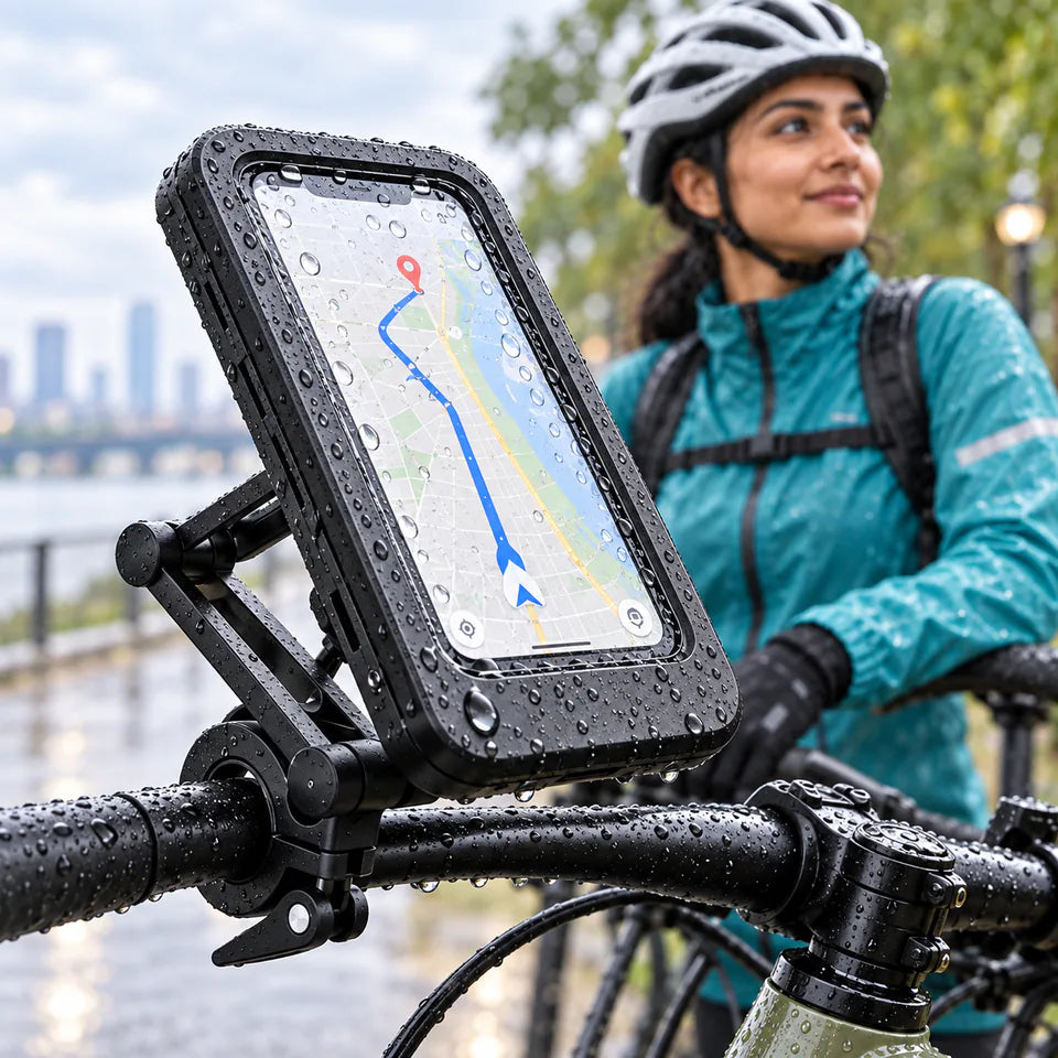 An enclosed screen with a touch-sensitive front
