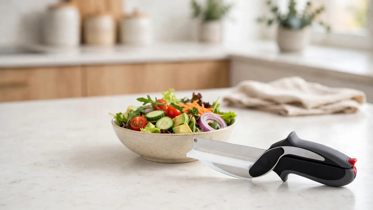Skip the chopping board. Chop into the bowl.