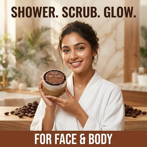 Coffee body scrub for glowing skin – for face and body