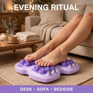 Foot massager roller for evening relaxation at desk sofa and bedside