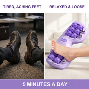 Foot massager before and after – tired aching feet to relaxed feet