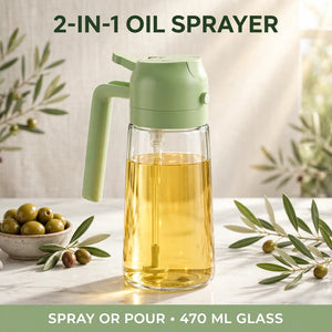 2-in-1 glass oil sprayer 470ml – oil sprayer price in Pakistan
