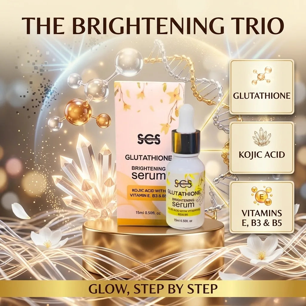 Glutathione with Kojic Acid and Vitamins E, B3 & B5 – the brightening trio