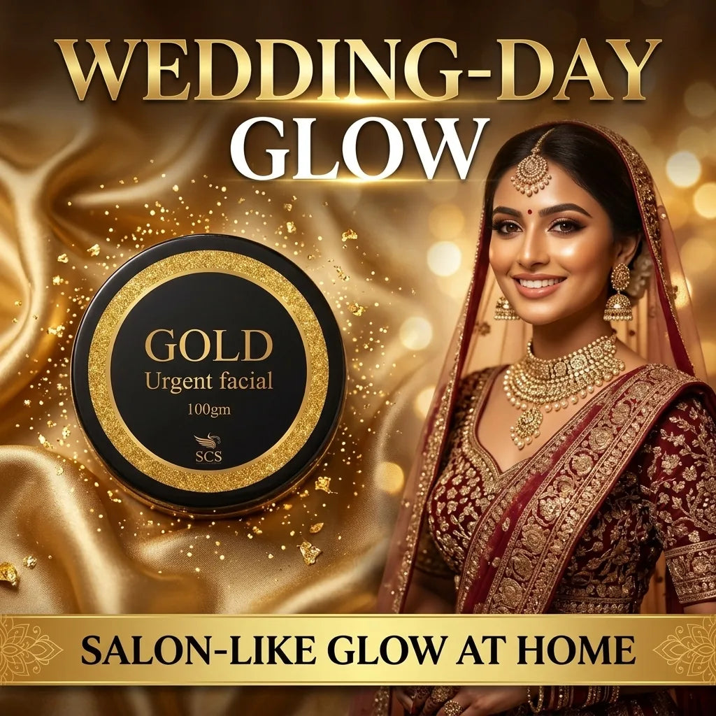 SCS Gold Urgent Facial cream for weddings, Eid, parties and photo days – salon-like glow at home