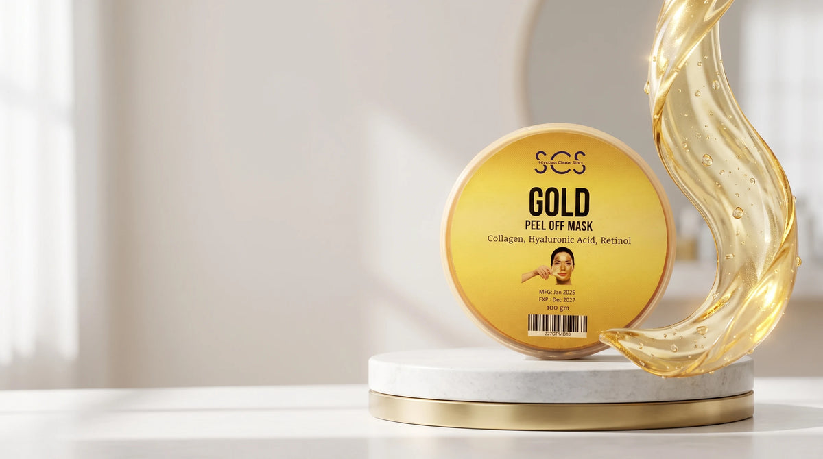 Collagen, retinol and gold for lifted pores and firm skin.