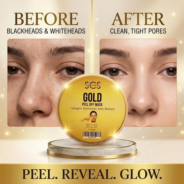 Gold peel off mask for blackheads and whiteheads – clean, tight pores
