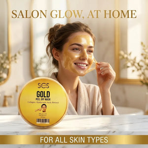 Gold peel off mask for glowing skin – salon glow at home, for all skin types