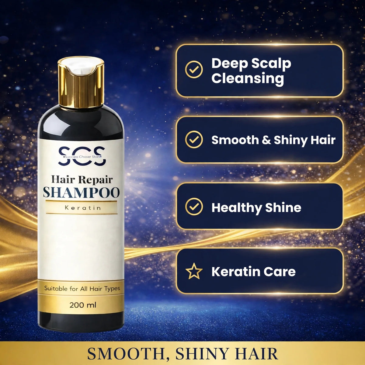 SCS hair repair shampoo benefits – deep cleansing keratin shampoo