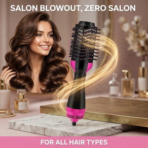 Hot air brush for salon blowout at home – for all hair types