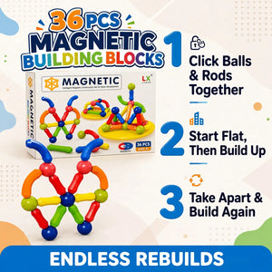 How to play magnetic blocks – click together, build up, rebuild