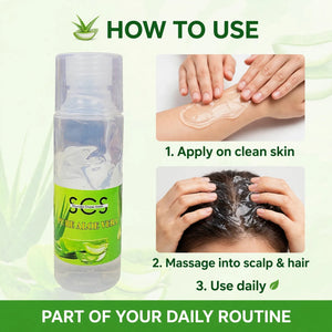 How to use SCS aloe vera juice for skin and hair