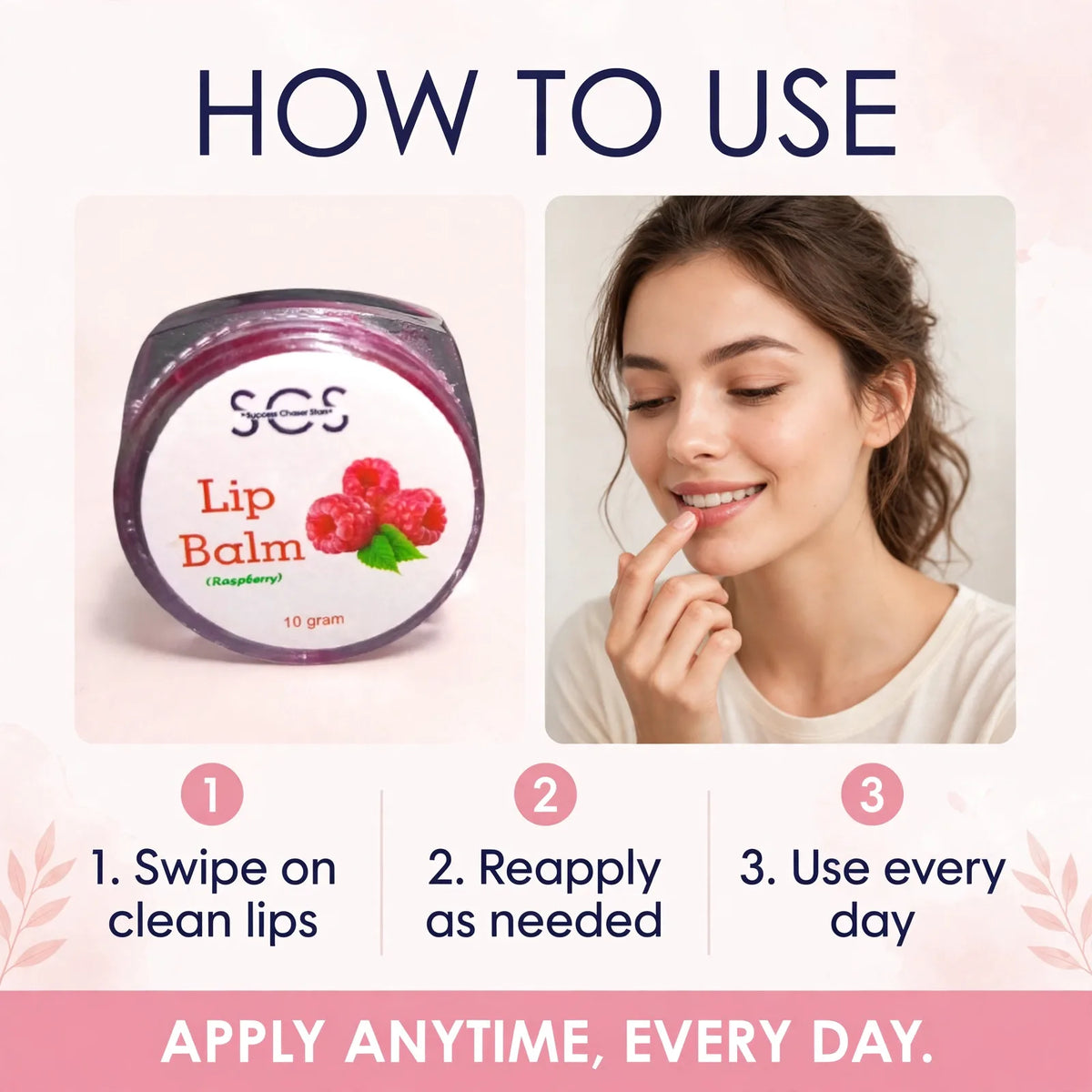 How to use lip balm for dry lips