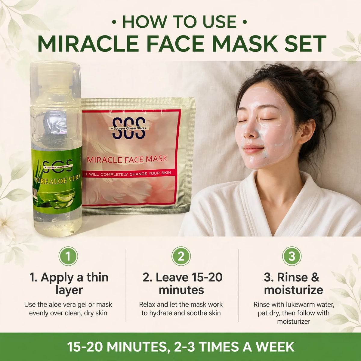 How to use SCS miracle face mask