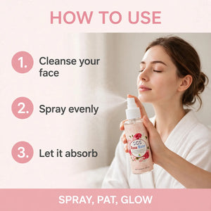 How to use rose water spray on face