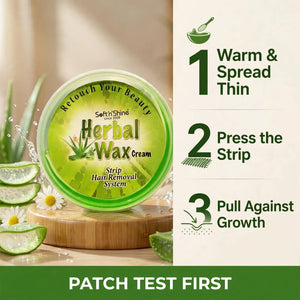 How to use wax cream – spread thin, press strip, pull against growth