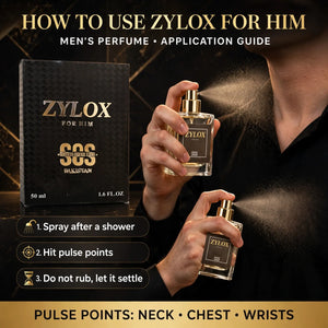 How to use Zylox perfume – spray on pulse points