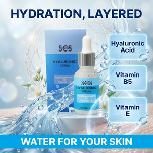 Hyaluronic acid serum with Vitamin B5 and Vitamin E