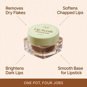 Lip scrub benefits – removes flakes, softens lips, brightens dark lips