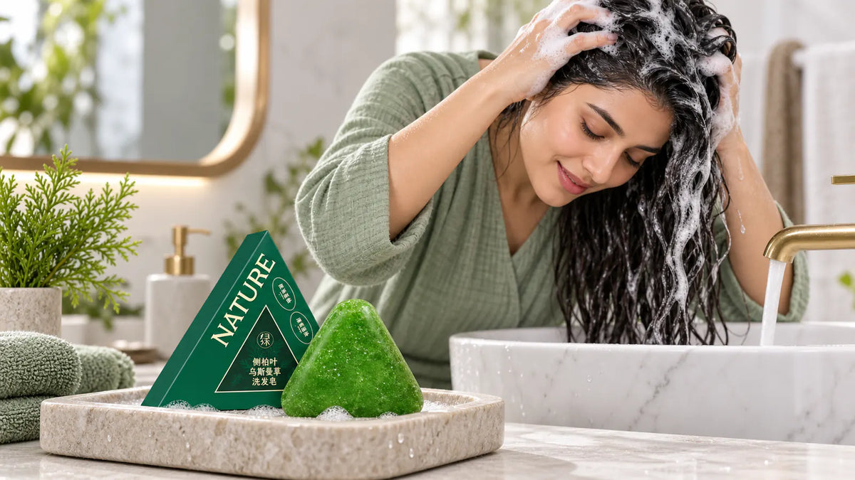 Build lather and work it gently through wet hair.