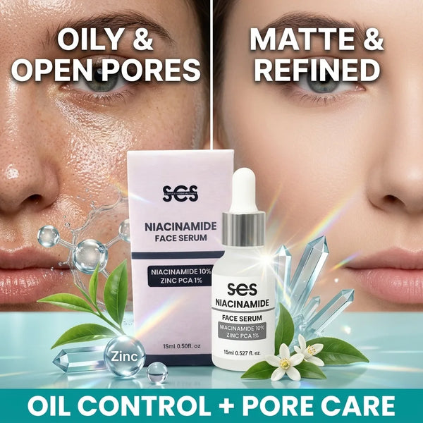 Niacinamide serum for open pores and oily skin – oil control and pore care