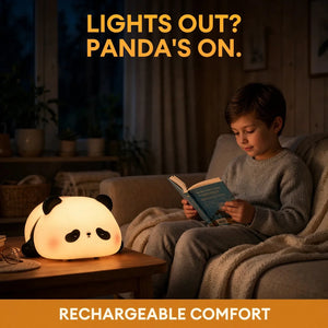 Rechargeable panda lamp during load shedding – cordless bedside light