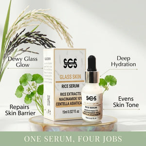 Rice serum benefits – glass glow, barrier repair, hydration, even skin tone
