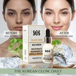 Rice serum for dull and tired skin – dewy glass skin glow