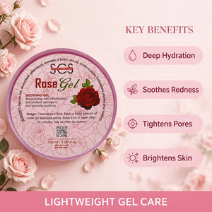 Rose gel benefits – soothing hydrating gel moisturizer