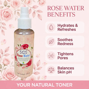 Rose water benefits – natural face toner for glowing skin