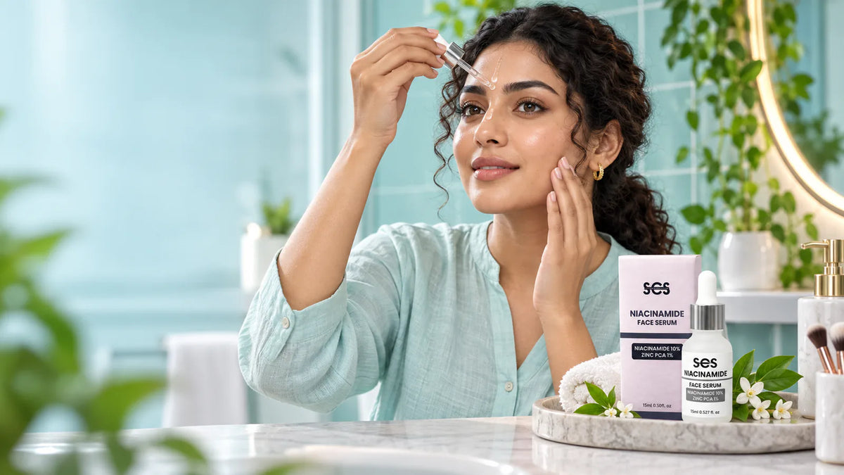 Niacinamide and zinc PCA in a leave-on serum.