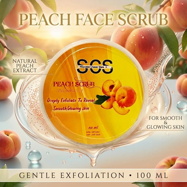 SCS Peach Scrub 100ml – peach scrub price in Pakistan