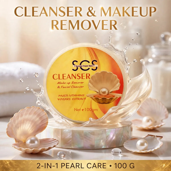 SCS Cleanser & Makeup Remover (100g) – Pearl Extract 2-in-1 Facial Cleanser for Deep Pore Cleaning