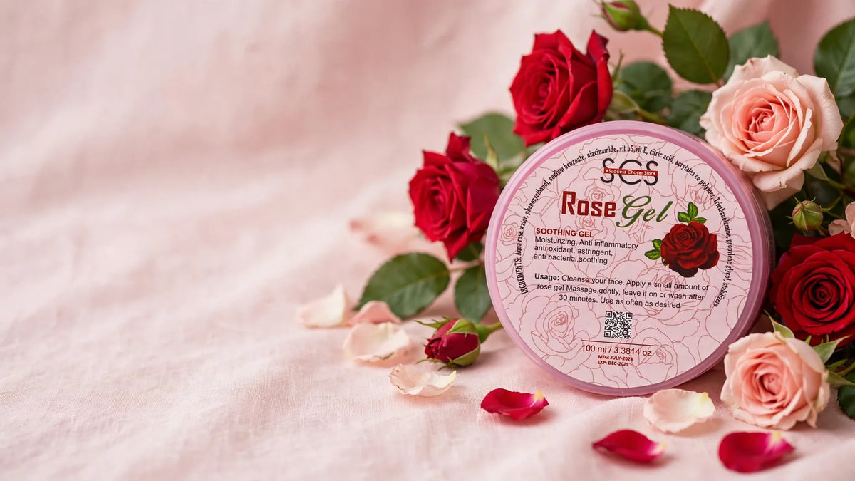 Cool rose comfort for stressed skin.