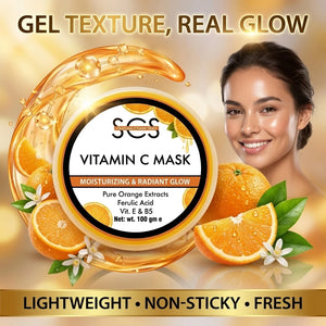 SCS Vitamin C Gel Mask gel texture – lightweight, non-sticky, fresh glow